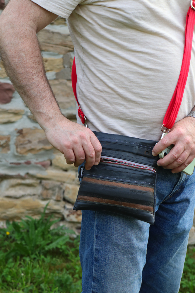 Gürteltasche aus Fahrradschlauch & Fahrradreifen – Bild 7