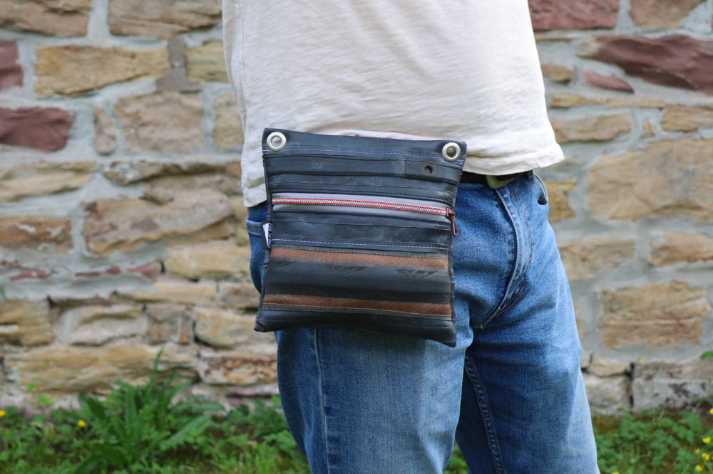Gürteltasche aus Fahrradschlauch & Fahrradreifen – Bild 6